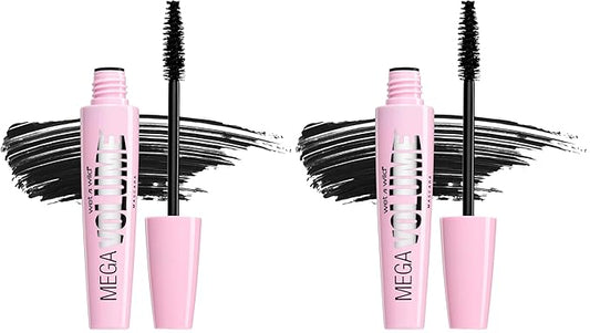 wet n wild Mascara Mega Volume Mascara, Very Black, 0.21 Ounce (Pack of 2)