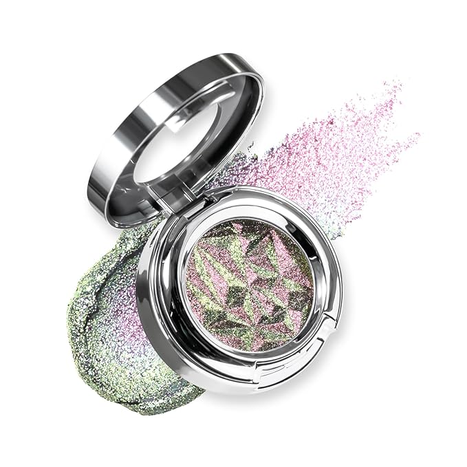 Multichrome Shimmer Eyeshadow,Sparkly High-Reflective Finish, Luminous Eyeshadow Makeup for Women, Cruelty-Free & Easy to Apply#03