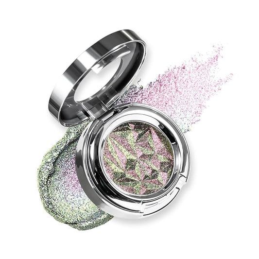 Multichrome Shimmer Eyeshadow,Sparkly High-Reflective Finish, Luminous Eyeshadow Makeup for Women, Cruelty-Free & Easy to Apply#03