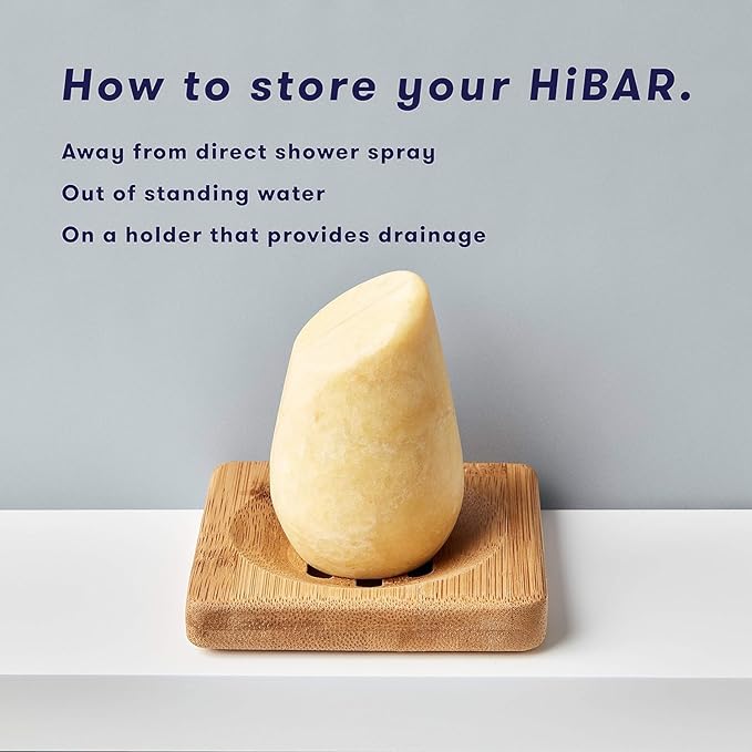 HiBAR - Soothe Conditioner Bar - For Dry, Itchy, Flaky Scalps - Improves Scalp Health - With Willow Bark Extract & Salicylic Acid - Plastic-Free - Soap, Paraben & Sulfate-Free -Color Safe -1 Solid Bar