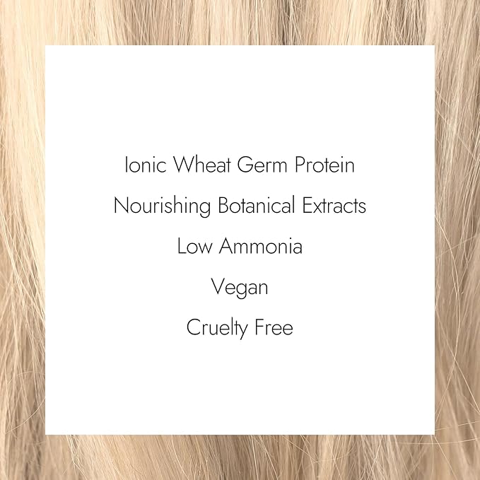 Ion Permanent Creme Hair Color 9V Very Light Cool Blonde, Vegan, Cruelty Free, PPD Free, 100% Gray Coverage, Long Lasting, Fade Resistant Color, 2.05 oz