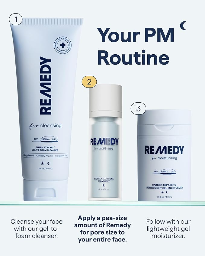 Remedy for Pore Size | Pore Refining Advanced Serum | Large Pore Minimizer with Retinol, BHA Salicylic Acid, Niacinamide | for Texture, Pimples, Blackheads | by Dermatologist Dr. Shah