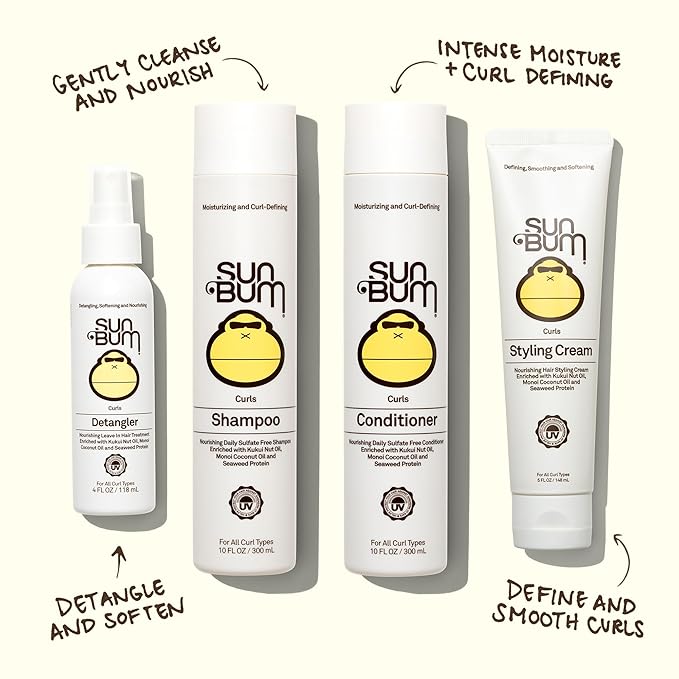 Sun Bum Curls and Waves Detangler - Prevents Dullness and Frizz - Vegan and Cruelty Free - 4 oz