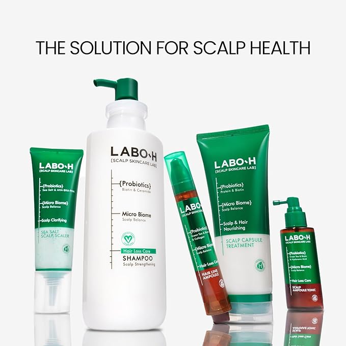 Scalp Strengthening Shampoo for Hair Growth & Anti-Loss | Vegan Ceramide Haircare Routine with Rosemary Oil, Biotin and Caffeine, Paraben Free, Korean Hair Care, 13.5 Fl. oz.