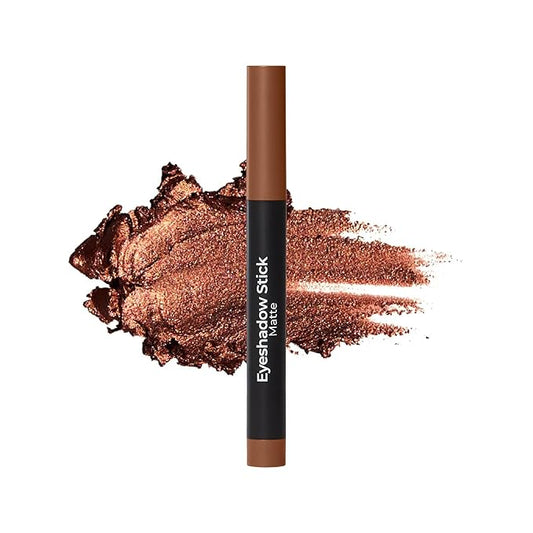 MCoBeauty Eyeshadow Stick - Caramel - Creamy Matte Eye Crayon with Built-In Sharpener - Multi-Use Cream Eye Shadow Stick & Eyeliner, Highly Pigmented Blendable Vegan Eye Makeup