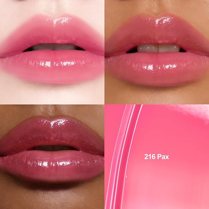 DINTO Blur-Glowy Lip Tint - Glossy Finish, Hydrating, Long Lasting, Lightweight Texture, Non-Sticky, Vegan & Cruelty-Free, K beauty (216 Pax, 0.11 fl.oz) (30 colors)