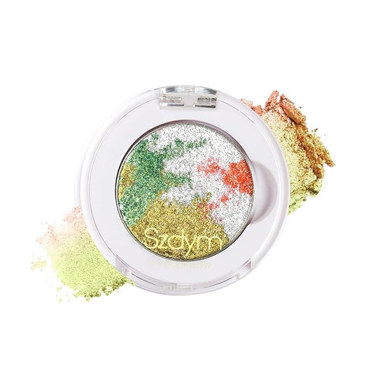 Chameleon Multichrome Eyeshadows,1 Pot=3 Shifting Colors, Single Eyeshadow Pot,Vegan Neon-Rainbow Shift,Pure Mineral Pigments, Long-Lasting Silk Glide,Smooth and Highly Pigmented shade