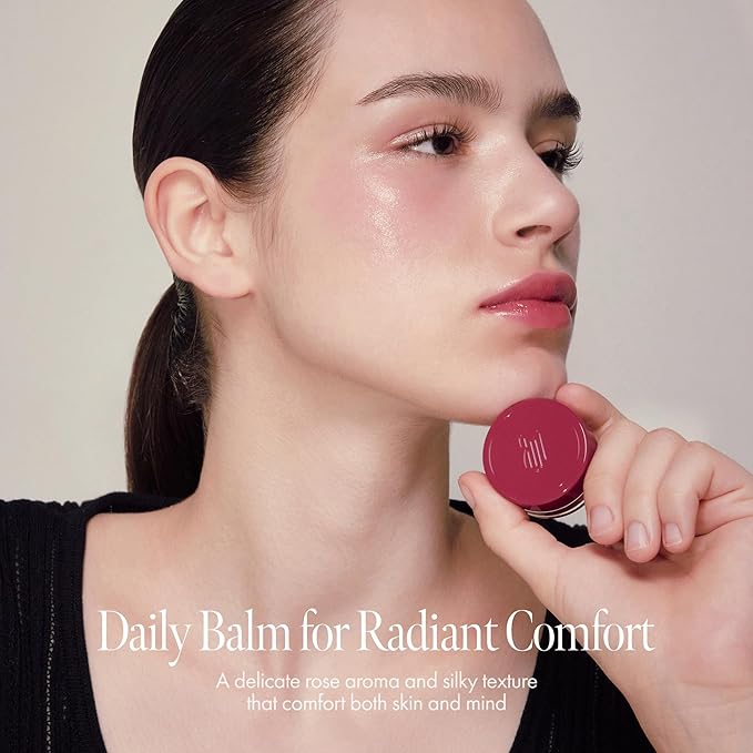anillO Fig Haze Glow Balm - Hydrating & Moisturizing Lip Balm and Blush for Cheeks with Hibiscus Collagen, Coconut Oil and Volufiline - Lightweight, Buildable, Vegan Korean Skin Care (5g, 0.18 oz)