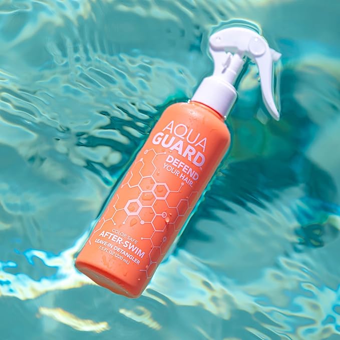 AQUA GUARD After-Swim UV Leave-In Detangler – Quick & Easy Detangling After Every Swim – Paraben & Gluten Free, Vegan, Color Safe, Leaping Bunny Certified (2-Pack)
