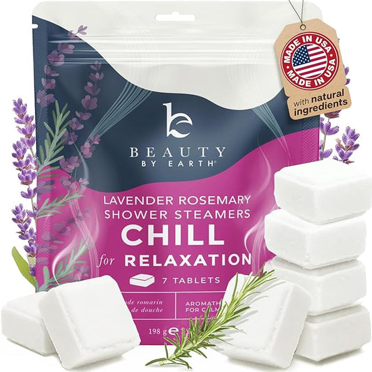 Shower Steamers Aromatherapy - USA Made with Natural Ingredients & Lavender Oil, Large Shower Bombs for Stress Relief, Relaxing Spa Gifts for Women & Men, Luxury New Mom & Nurse Gifts