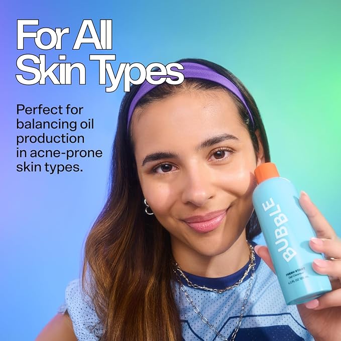 Bubble Skincare Fresh Start Gel Cleanser - Gentle Exfoliating Face Wash for Oily Skin - Formulated with Aloe Vera Juice + Caffeine to Protect and Soothe Complexion (50ml) (Pack of 2)