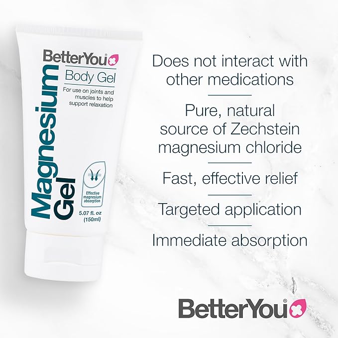 BetterYou Original Flakes with Gel Bundle - Magnesium Flakes and Magnesium Body Gel - Bath Salts and Body Moisturizer - Soothe Tired Muscles - 2 pc