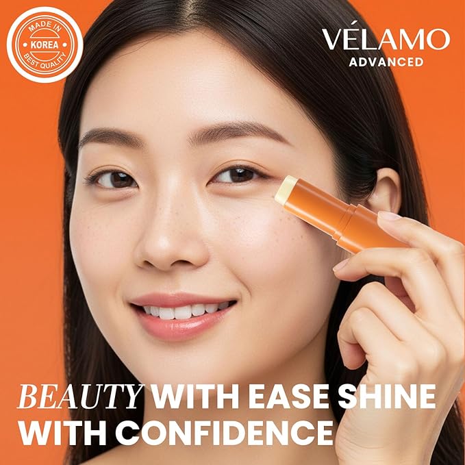 VELAMO ADVANCED Retinol Eye Stick: Plumping & Smoothing Under Eye Balm for Dark Circles, Puffiness & Wrinkles - Made in Korea, Upgraded Formula with Collagen, Niacinamide & Peptides 0.35 OZ/10g 3 Pcs