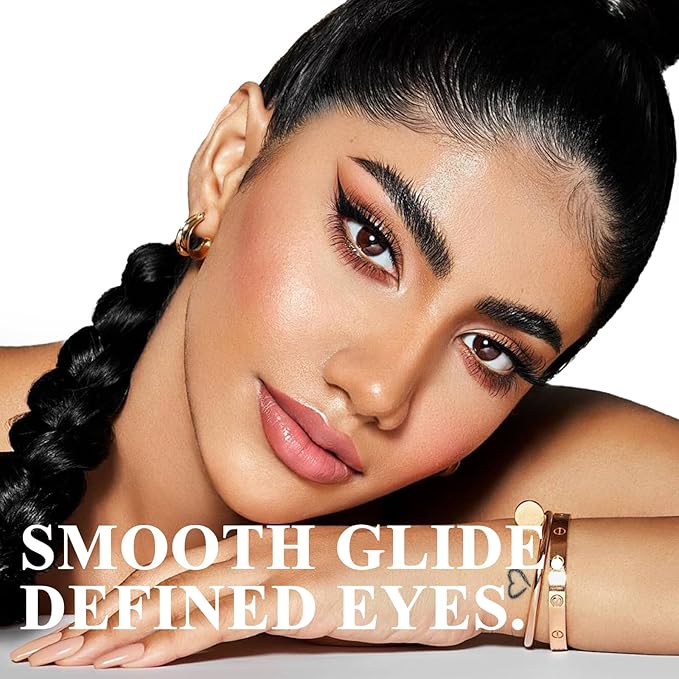 Triple Pack of Vegan-Approved Hypoallergenic Liquid Eyeliner Pens, Tattoo Effect, Quick Dry, Waterproof, Smudgeproof, Long-lasting & Felt Tip Eyeliner pen: Precision Beauty for Women (Classic Black)
