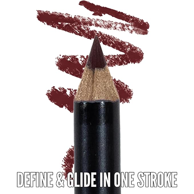 Mynena Brownish Purple Nude Creamy Matte Waterproof Lip Liner | Long Lasting Transfer-Proof | Sharpenable | Blendable Pencil for Defined Lips