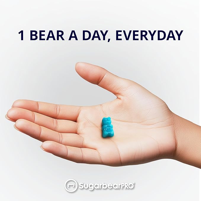 SugarBearPro Hair Vitamin Gummy 3 Month Supply Extra Strength Biotin 6000mcg, Growth for Men & Women, Vegan Vitamin B12, MSM, Inositol, Omega 3, Elderberry, Certified Kosher, Halal, Cruelty-Free