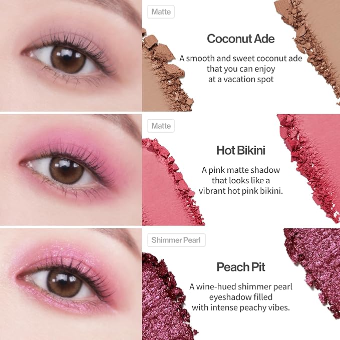 UNLEASHIA Glitterpedia Eye Shadow |Palette|Eye Makeup|Point Makeup Vegan|Cosmetics|Korean Cosmetics|Daily|matte|glitter|shimmer|pearl|daily|party|sparkling… (NO.7 All of Peach Ade)