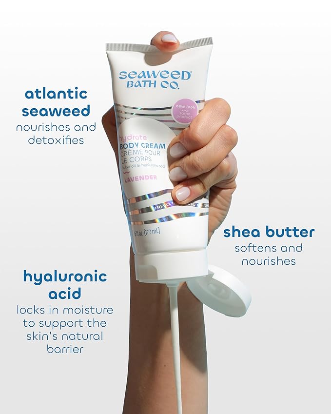 Seaweed Bath Company Cream Body Lavender, 6 fl oz
