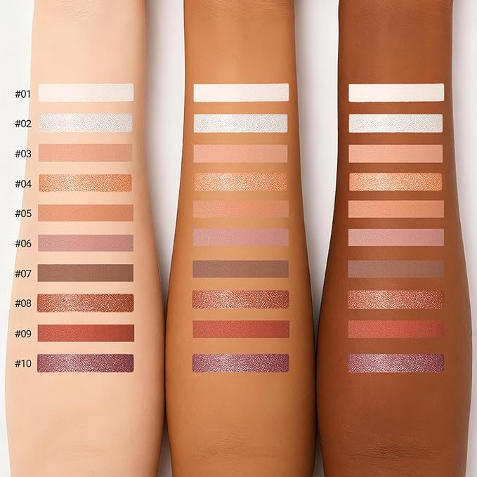 Erinde Cashmere Brown Eyeshadow Stick, Waterproof Nude Matte Eye Shadow Sticks, Cream Eye Shadow Pencil Crayon, Buildable & Blendable Long-Lasting Eyeshadow for Older Women, Vegan & Cruelty-Free, B05