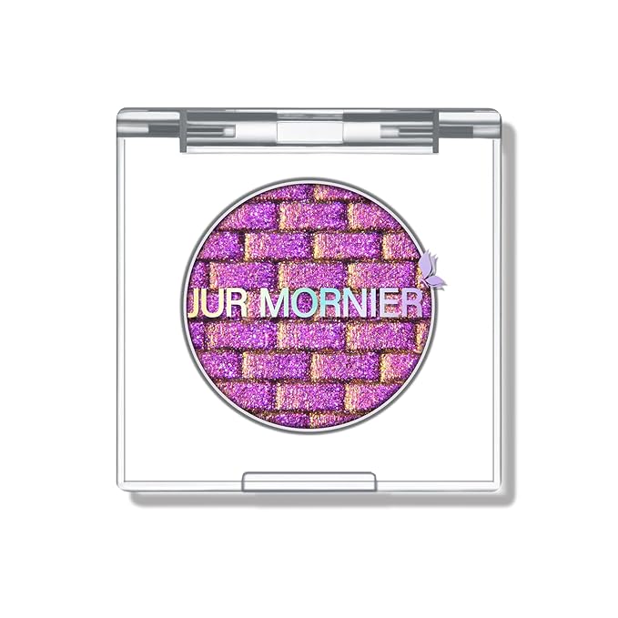 Multichrome Eyeshadow,Duochrome Pearl Powder Smooth Pressed Vegan Glitter Eye Shadow Waterproof Creamy Formula,Multi-Reflective Finishes Glitter Metallic Eye Makeup (02)
