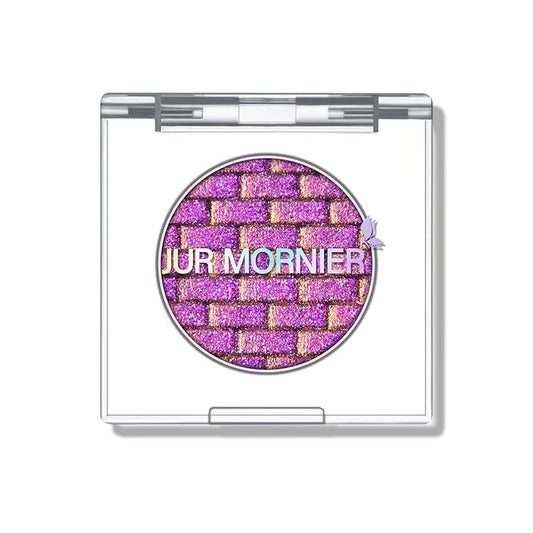 Multichrome Eyeshadow,Duochrome Pearl Powder Smooth Pressed Vegan Glitter Eye Shadow Waterproof Creamy Formula,Multi-Reflective Finishes Glitter Metallic Eye Makeup (02)
