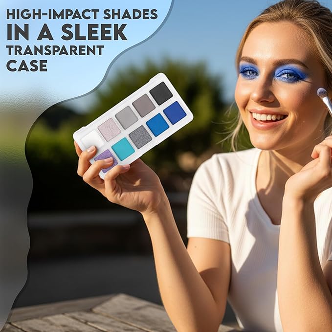 Profusion Cosmetics 10 Shades Eyeshadow Palette - Highly Pigmented Multi-Finish Formula, Effortless Day to Night Smoky Eye Looks, Vegan & Cruelty-Free Makeup, Euphoria