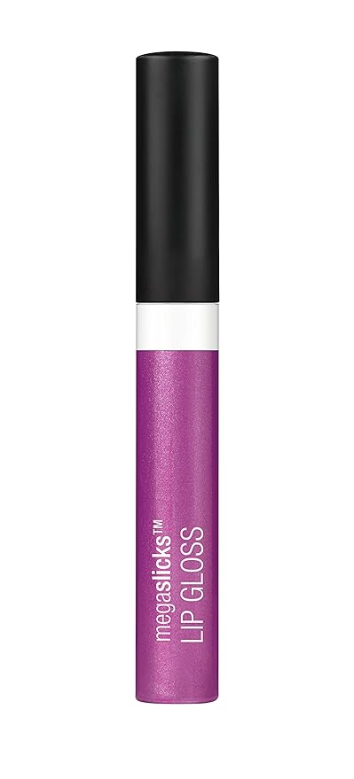 wet n wild MegaSlicks Lip Gloss, Ultra-Glossy, Vitamin-E Enriched, Ultra-Gloss High Shine Moisturizing, Cruelty-Free & Vegan - Berried Treasure(Carded)