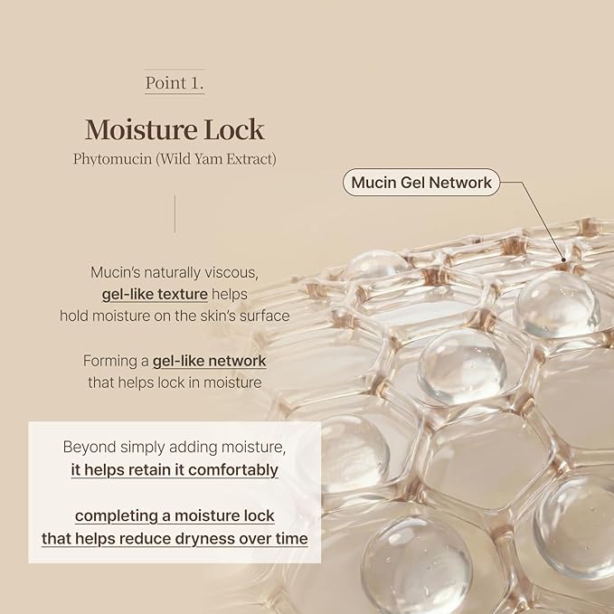 VEGREEN Vegan Nature Mucin Serum with 63% Wild Yam Phyto Mucin - Hydrating Glass Skin Serum for Face, Korean Skincare for Barrier Repair, Soothing & Radiance Boost, Cruelty-Free, 1.69 fl oz
