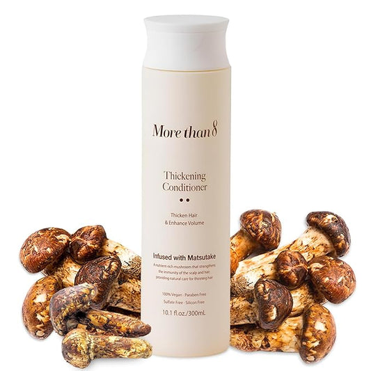 Thickening Treatment Conditioner with Matsutake Extract – The Ultimate Solution for Hair Thinning and Volume Loss, 100% Vegan, Parabens Free, for All Types of Hair, 10.1 oz