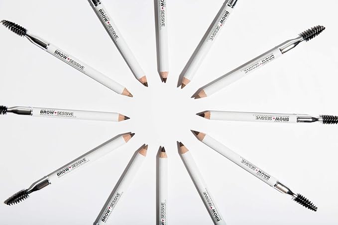 wet n wild Brow-Sessive Brow_Pencil, Ultra-Precise Dual Ended Spoolie Brush for Perfect Buidlable Blendable Shaping, Natural Lasting Shades for Every Brow, Cruelty-Free & Vegan - Taupe (Pack of 2)