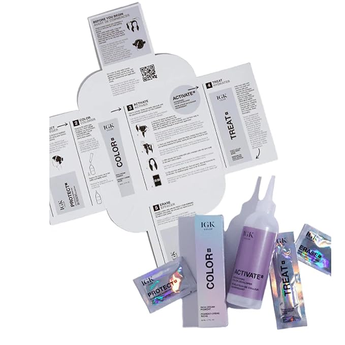 IGK Permanent Hair Color Kit | 5GM Warm Up - Golden Mahogany Brown | 100% Gray Color Coverage + Strengthen + Shine | Ammonia Free