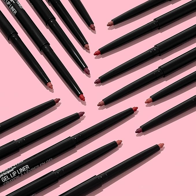 wet n wild Perfect Pout Matte Retractable Gel Lip Liner Pencil, Rich Creamy Long Lasting Color, Well-Defined and Flawless Application, Vegan & Cruelty-Free - Purple Lay Down the Mauves (Pack of 2)