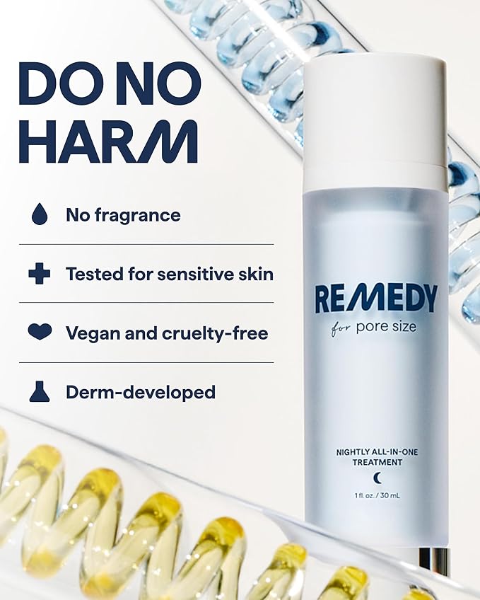 Remedy for Pore Size | Pore Refining Advanced Serum | Large Pore Minimizer with Retinol, BHA Salicylic Acid, Niacinamide | for Texture, Pimples, Blackheads | by Dermatologist Dr. Shah