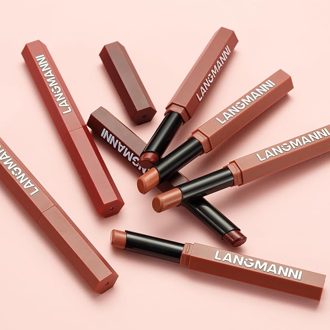 Jolilab 3Pcs Velvet Matte Lipstick Nude Matte Soft Dark Color Stick High Pigmented Long-Lasting Waterproof Lip Stick Lip Balm Beauty Cosmetics Gift for Women(Curated #3+11+12)