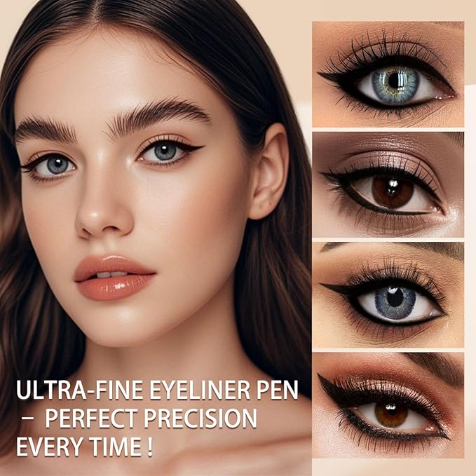 New 12 Pcs Black Eyeliner Pencil Gel Eyeliner Pen with Retractable and Waterproof Eye Liner for Bold and Defined Eye Liner（Black）