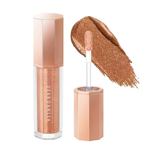DEARDAHLIA Paradise Shine Eye Sequins (Queen) - Lightweight Liquid Glitter Eyeshadow, Minimal Fallout, High-Shine Pearl Finish, Lightweight, Blendable, Vegan Korean Eye Makeup. 0.14 oz