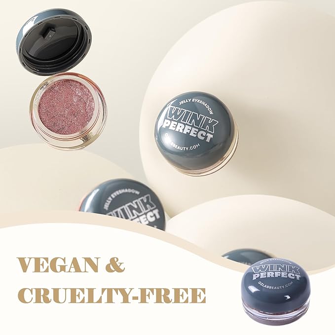 Wink Perfect Jelly Cream Eyeshadow – High-Shine Shimmer, Buildable & Long-Lasting, Lightweight Cream-to-Powder Eye Shadow, Vegan & Cruelty-Free (04 Moonlight Mauve, 0.18 oz / 5.1 g(PACK OF 1))