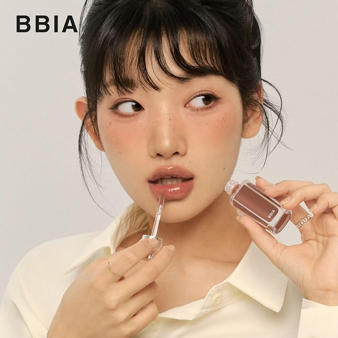 BBIA Over Glaze Lip Gloss - Plumping & Volumizing Glossy Lip Tint with High-Glow Glassy Shine Finish, Naturally Moisturizing, Non-Sticky, Lightweight, Vegan, Korean Makeup (07 WALNUT SYRUP)