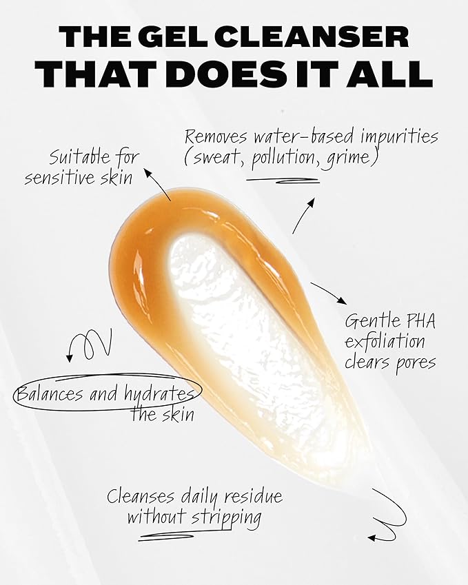 Then I Met You Soothing Tea Cleansing Gel, Vegan-Cruelty-Free Korean Skincare Cleanser with Fermented Rice, Centella, Hydrating Licorice, Glycerin, Exfoliator for Clear Skin Makeup Removal, 3.38 oz