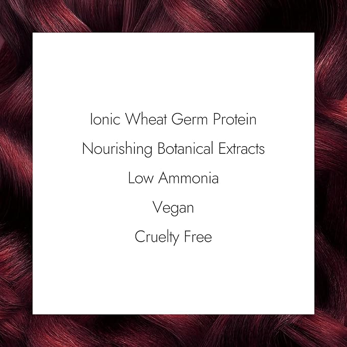 Ion 8R-HM Rose Color Brilliance Permanent Cream Hair Color, 100% Gray Coverage, Vegan, Cruelty Free, Low Ammonia, Paraphenylenediamine Free, Suitable for Rose Hair Color, 2 Ounce