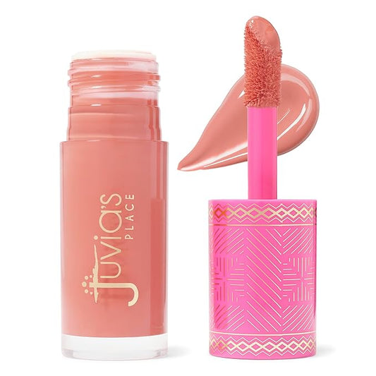 Juvia's Place Blushed Liquid Blush SoftTulip - Dewy Tint Cheeks Makeup Glow Pigment Effortless Beauty Long Lasting Cosmetics Soft Creamy Natural Buildable All Skin Color Light Flawless Finish Blend