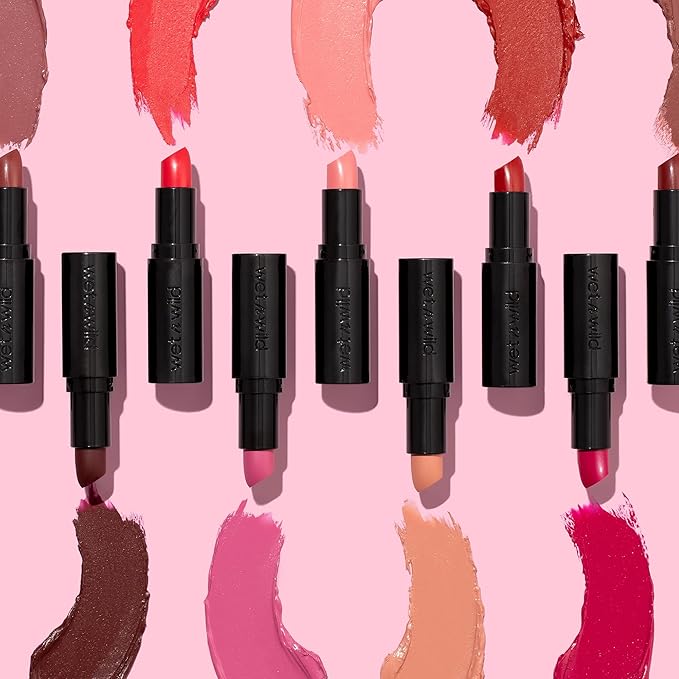 wet n wild Mega Last Matte Lip Color, Semi Matte Hyaluronic Acid Infused, Long Lasting Full Coverage for a Nourishing Pout, Cruelty-Free & Vegan - Bare it All (Pack of 2)
