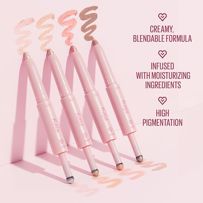 Kaja Eyeshadow - Wink Dazzle 01 Ice Illusion (Shimmer) | Glitter, Smudge Proof, Creamy Formula, Vegan, Cruelty-Free, Creamy, Blendable, High Pigmentation Shimmer Stick, Long Lasting, Waterproof