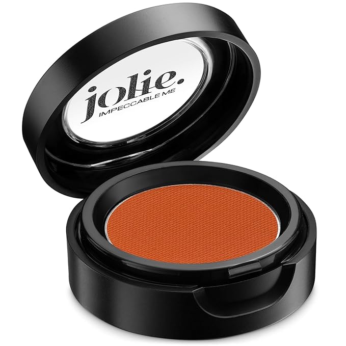 Jolie Cosmetics Powder Pressed Matte Eyeshadows - Cruelty Free, Vegan, Single Pan Eyeshadow 1.48g Warm Neutrals (Burnt Orange)