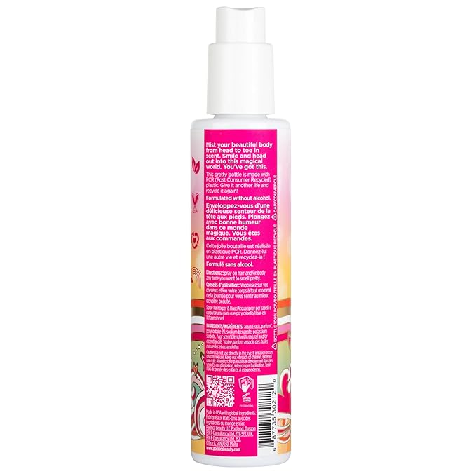 Pacifica Mini Island Vanilla Hair Mist Perfume and Full Body Spray for Women - Body Mist Fragrance Spray for A Mood-Lifting Experience, Paraben-Free, Clean Beauty Alcohol-Free, Vegan 2 oz