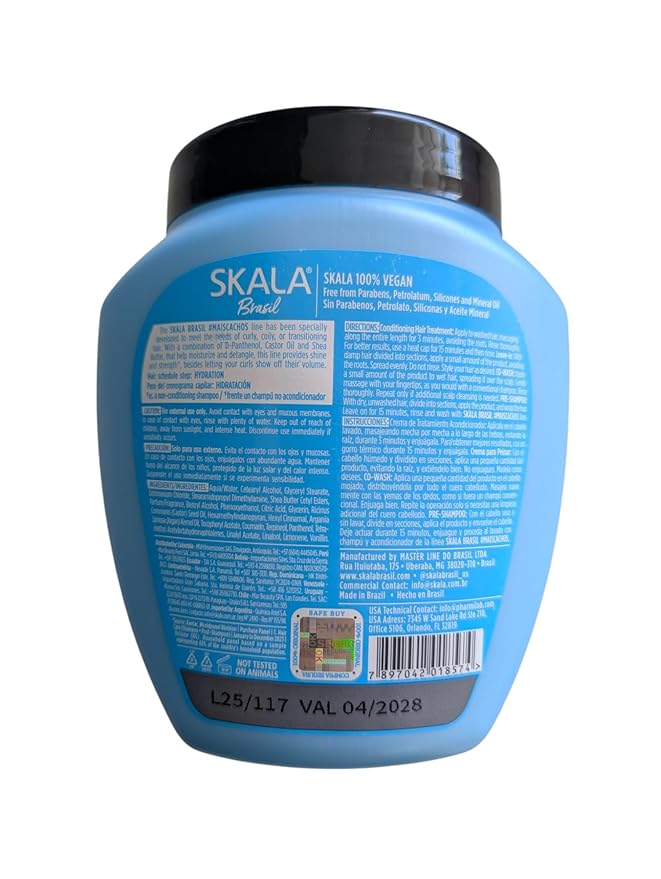 SKALA 2 Pack Mais Cachos Hydrates Curls, Eliminates Frizz, For Curly Hair - 2 IN 1 Conditioning Treatment Cream and Cream To Comb 35.2oz New