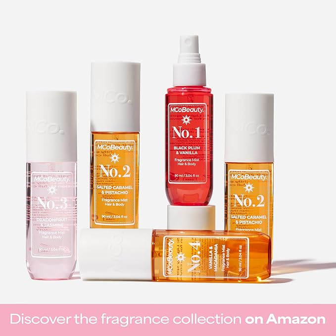 MCoBeauty - Fragrance Mist No. 7 - Light Body Mist and Hair Perfume with Sweet Guava & Fresh Coconut, Fruit Scent with Tropical Notes - Vegan, Cruelty Free - Gifts for Women, Feminine Spray - 90ml
