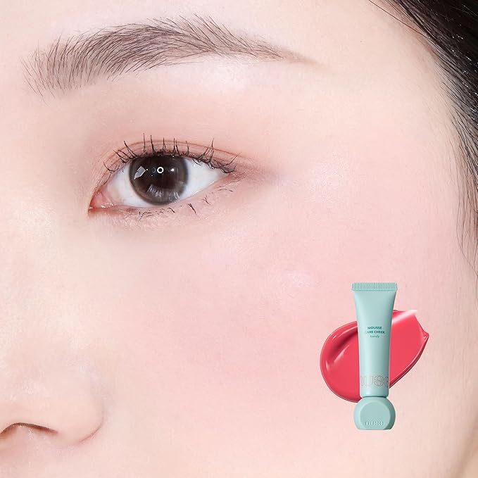nuse Mousse Care Cheek Handy - Liquid Blush for Cheeks | Soft Color, Glowy Finish, Buildable & Watercolor Effect Blush for Natural Look | Vegan Makeup (04 Appley)