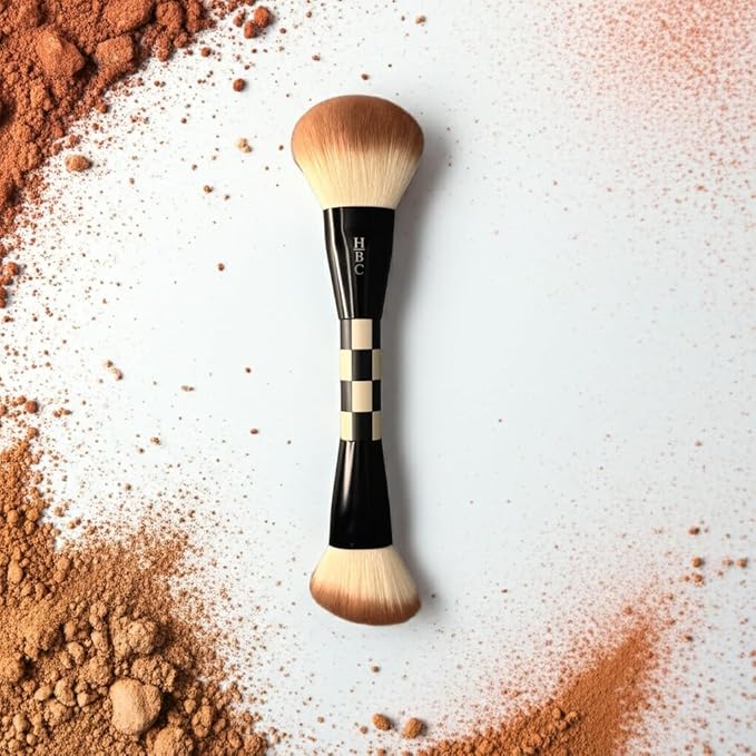 Professional Makeup Brush Set – 4 Dual-Ended Face Brushes for Foundation, Contour, Blush & Highlight