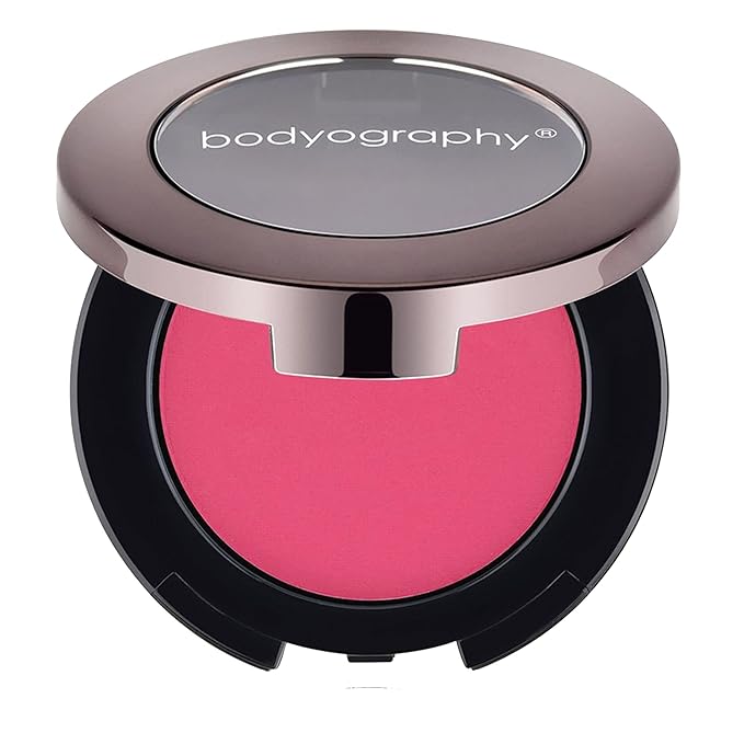 Bodyography Cream Blush for Cheeks, Dahlia - Fuchsia Pink | Lightweight, Buildable Mineral-Based Formula | Natural Flush with Crème-to-Powder Texture | Long-Wearing, Easy Blend for Radiant Skin